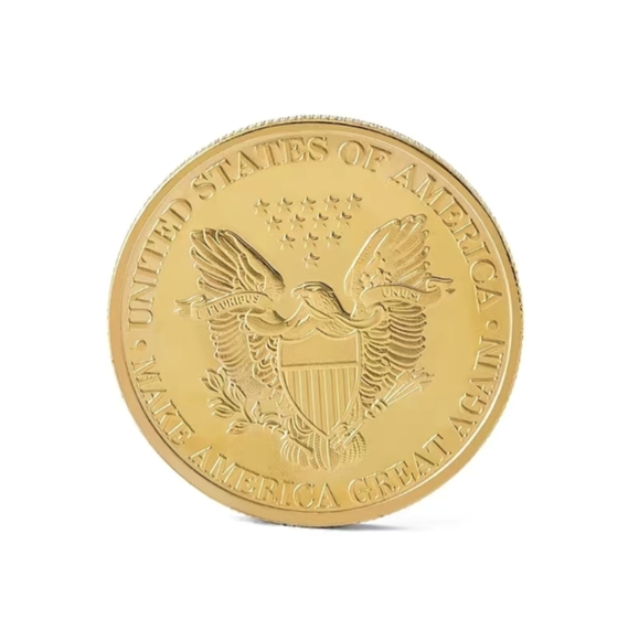 Donald J. Trump Commemorative Coin President 18K Gold Plated USA Collect…NWT - Picture 5 of 11